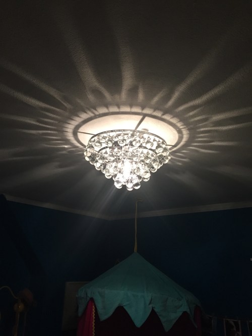 It has only 1/4 of the bulbs it can take, so just you wait.